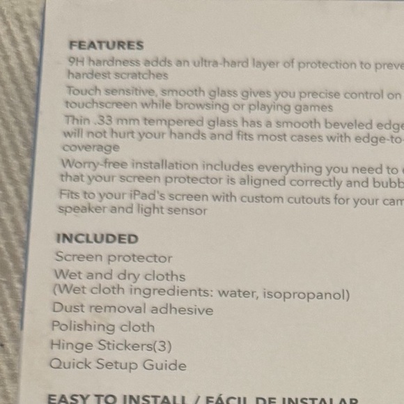 Insignia iPad Hard‎ Screen Protector. New in box. 10th Generation.9H Hardness. - Picture 11 of 11